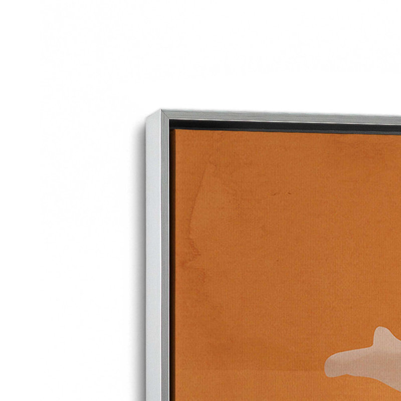 «Abstract Art Landscape 70» par ThingDesign, L 18 po x H 24 po, Framed Print, Tan
