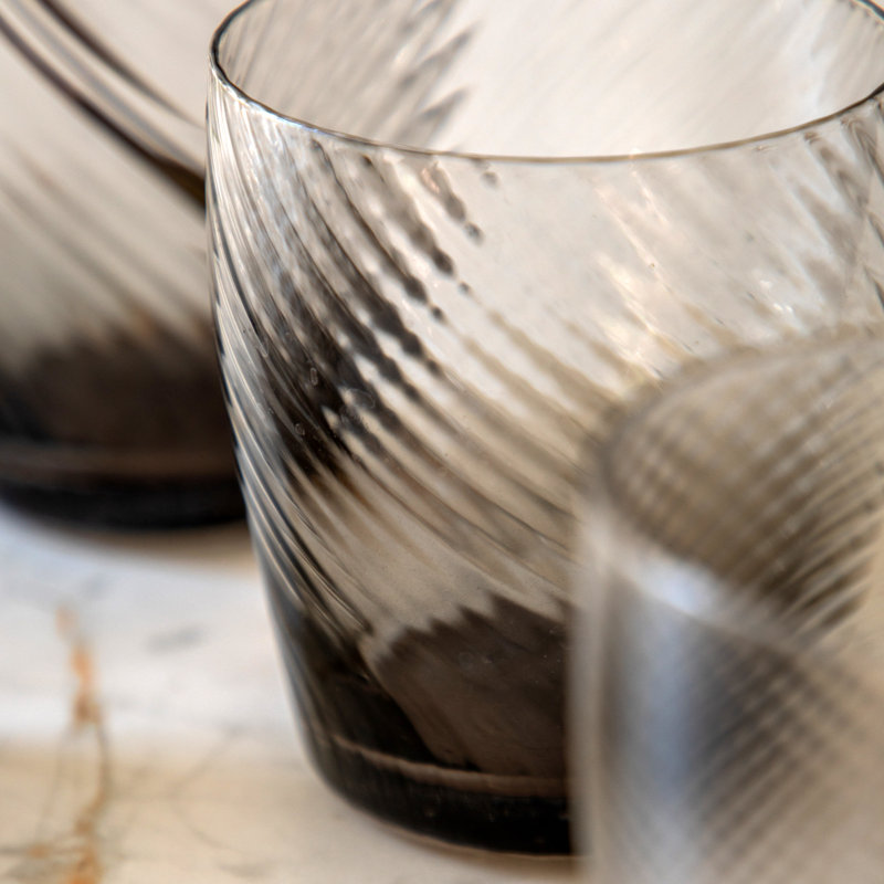 150ml Drinking Glass Set, Grey