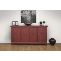 AVAILABLE ! Gorgeous Red Buffet /Credenza/Sideboard /Dresser | Restored By  Moi