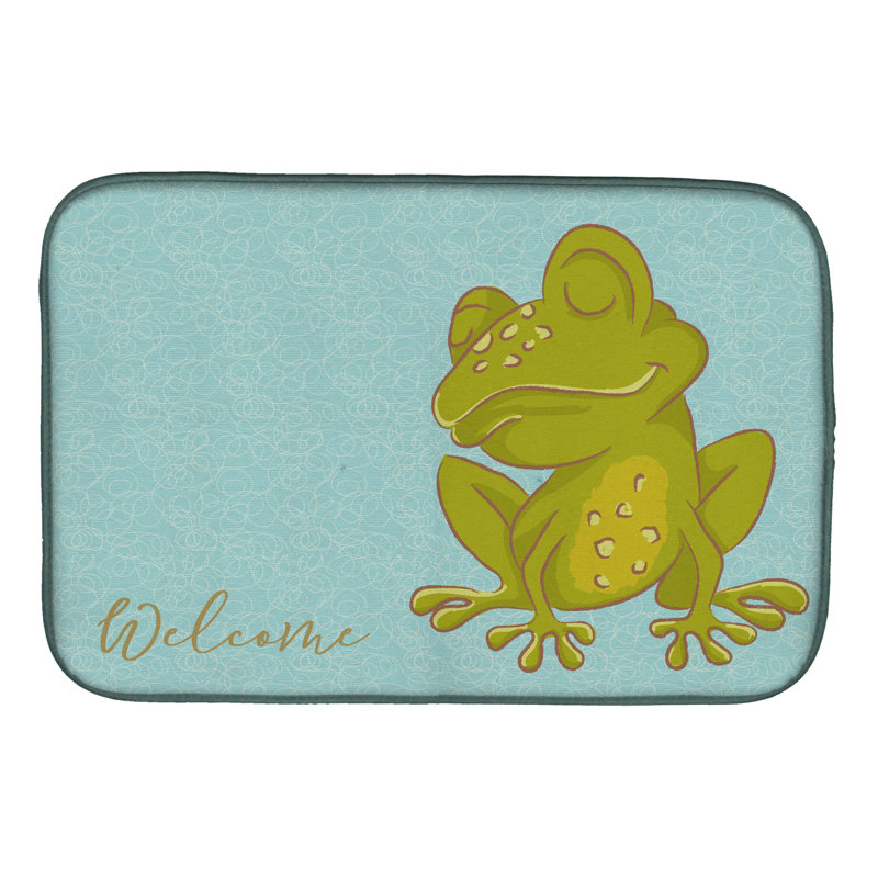 Tapis de séchage grenouille welcome
