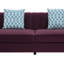 Canapé modulaire en velours moderne à 6 places avec repose-pieds de rangement 109 po Modern-374973192