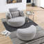 Fauteuil club en tissu avec pieds en bois-546751639