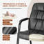 Paquet de 8 chaises de salle d'attente en similicuir-125495180