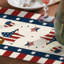 Chemin de table rectangulaire en polyester