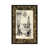 Toile encadrée de bois rustique foncé
