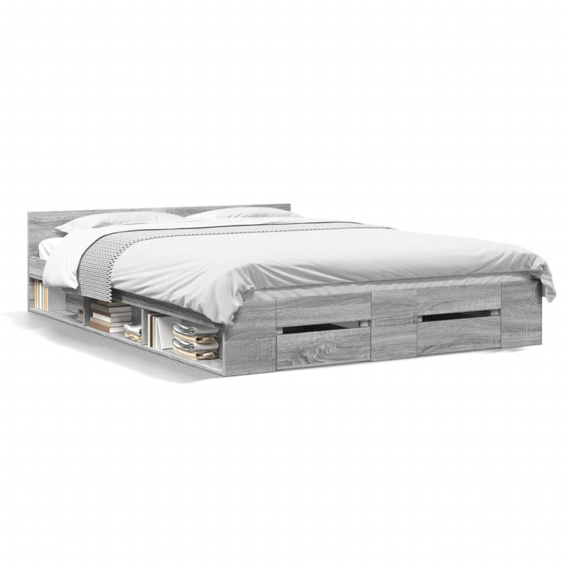 Obyrne Bed, Grey Sonoma, 140 x 200cm