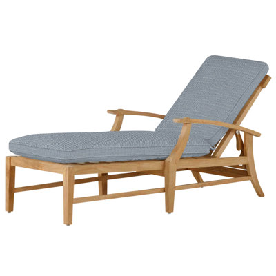 Chaise croquet en teck sans roulette - teck naturel