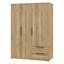 Tasharra 3 Door Manufactured Wood Wardrobe