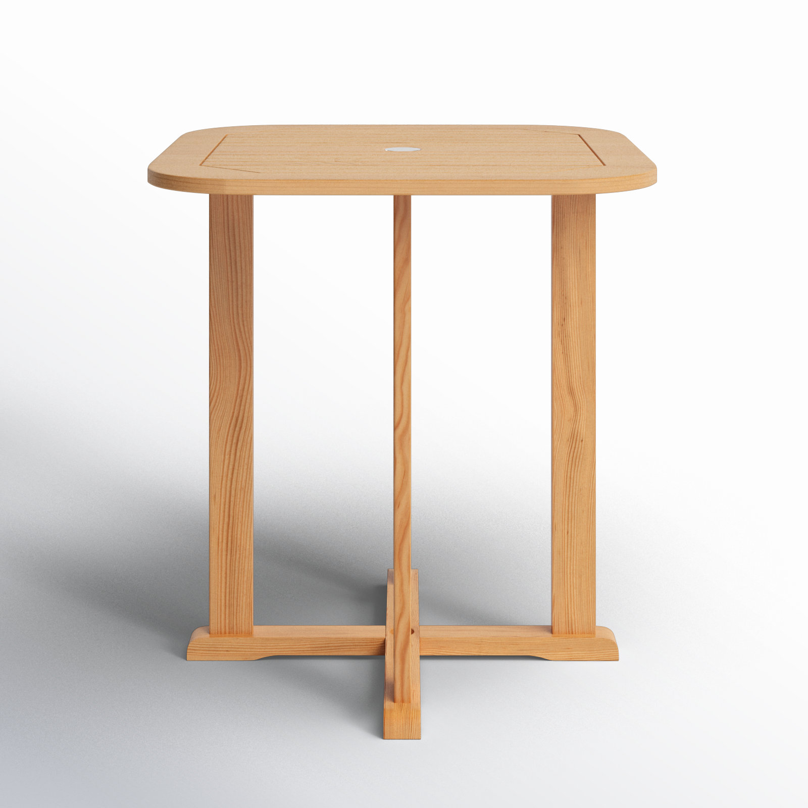 Knightly 42'' Teak Outdoor Bar Table