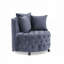 Chaise pivotante en velours-1282290958