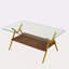 Table basse et tables de bout, ensemble de 3, table en verre trempé avec panneau de fibres à densité moyenne, tables modernes pour le salon-2045516064