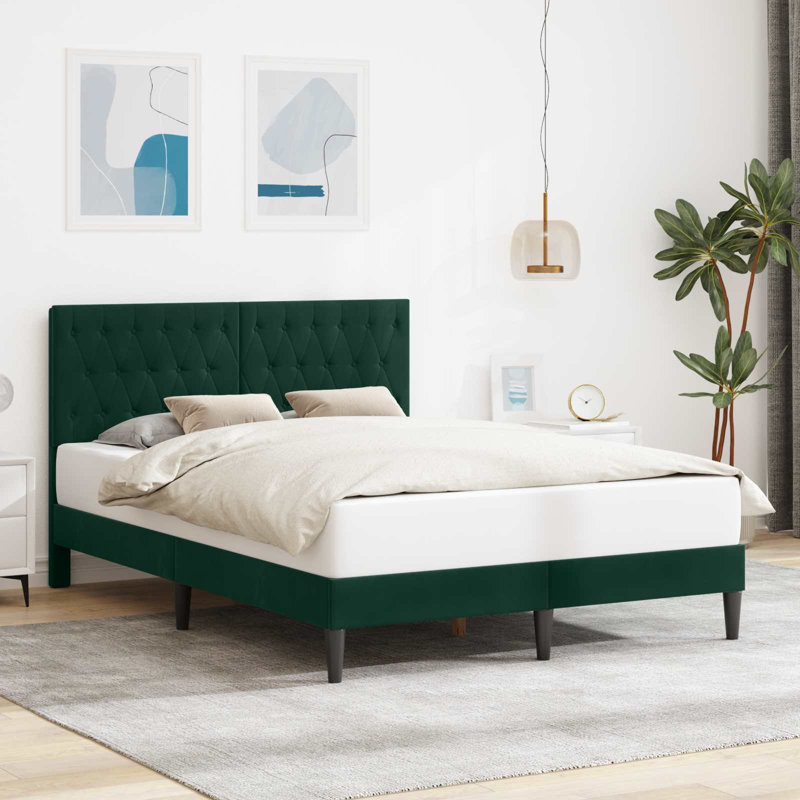 Upholstered Super King (6') Bed Frame, Black