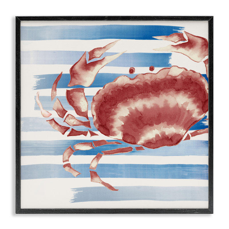 Giclée rayée à griffes, design par Eli Jones, Giclée encadrée noir minuit, H 12 po x l 12 po