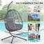 Fauteuil à œufs avec support Balancelle d'extérieur pour l'extérieur en osier-2143225756