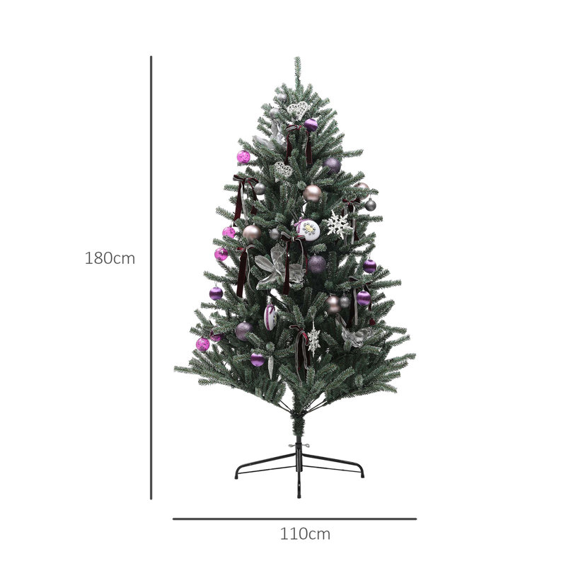 5.91' H Lighted Artificial Pine Christmas Tree