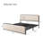Modern Metal Bed Frame With Upholstered Headboard And Footboard-1089144930-1089144952-1075656146