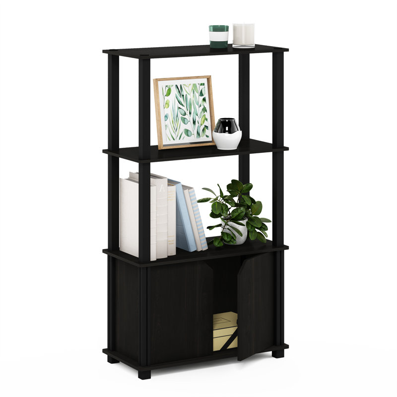 Margarida Storage Bookcase, Espresso/Black