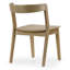 Ensemble de 2 chaises en bois massif délavé avec dossier incurvé Astor-182701872