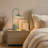 1-Light Dimmable Green Table Lamp