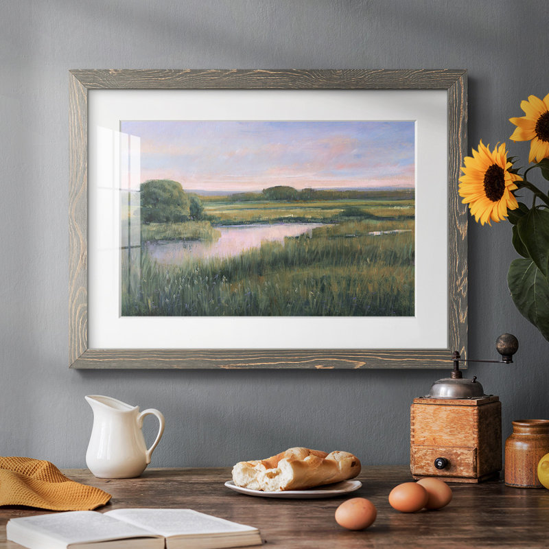 " Spring Marsh I ", Gray, 28" H x 42" W x 1.5" D