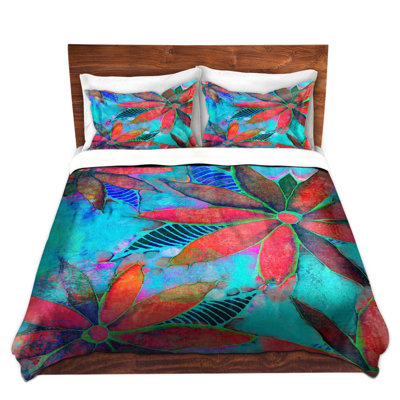 Polyester Floral Duvet Cover