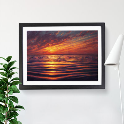 XH1022-8622X Sunset Seascape Vol.4 1 Piece Single Picture Frame Wall Art