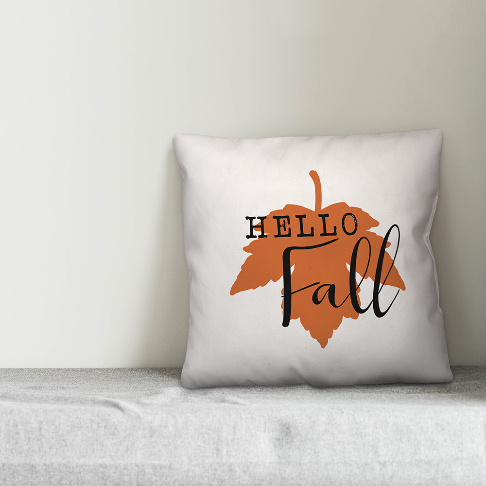  Hello Fall Leaf Throw Pillow Designs Direct Creative Group 