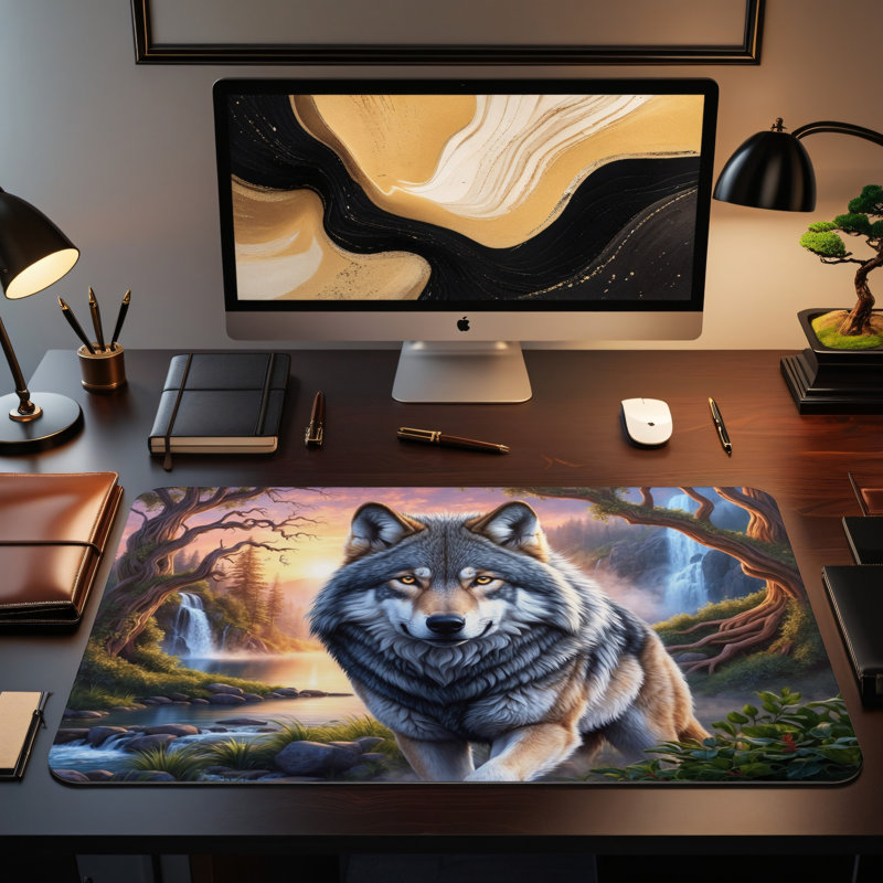 Polyester Desk Pad, 14.4x12.1
