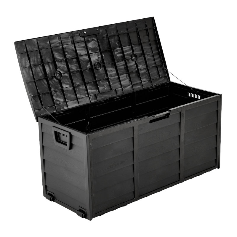 Breeins 112cm W PP Deck Box in Black
