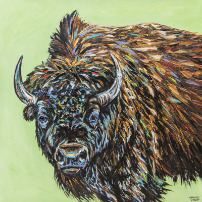 Kensha " A Large Bison " by Carolee Vitaletti