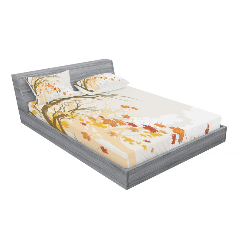 Microfiber Sheet Set, Queen Sheet Set with Fitted Sheet