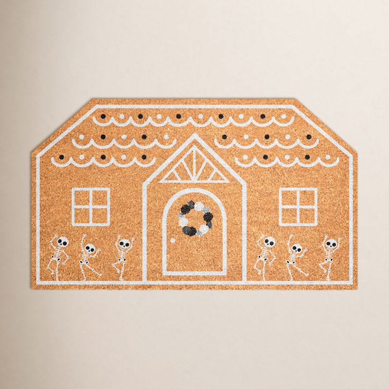 Paillasson squelette de chalet, 17 po x 29 po, 17" x 29"
