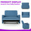 Fauteuil inclinable manuel en tissu d'ameublement durable-2091677874