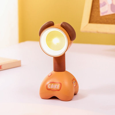 Night Light Cute Little Dog Night Light Mini Magnetic Absorption Table Light Student Desktop Reading Light Children's Birthday Gift Decoration