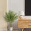 Faux palmier en pot blanc-92330802