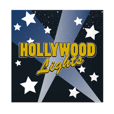 Serviettes de table Hollywood Lights