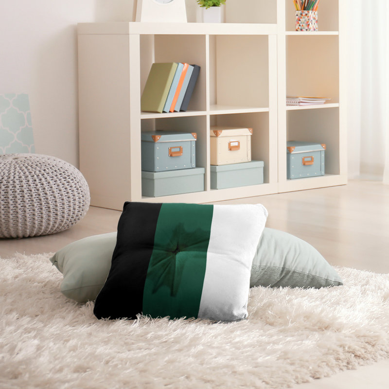  Coussin de sol touffeté, 26 po x 26 po, Vert