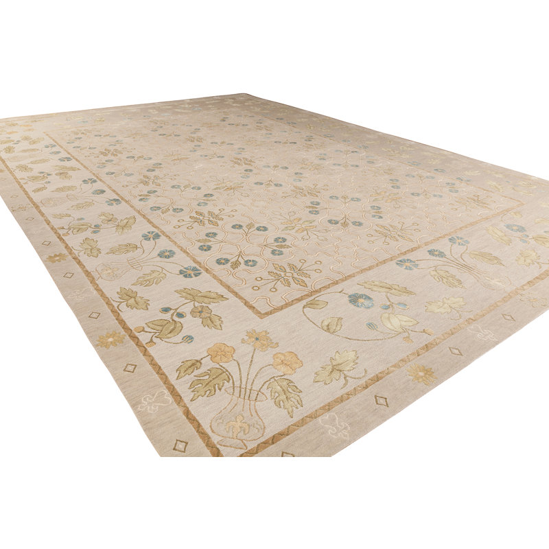 Classic Floral Area Rug, Rectangle 10' x 14'