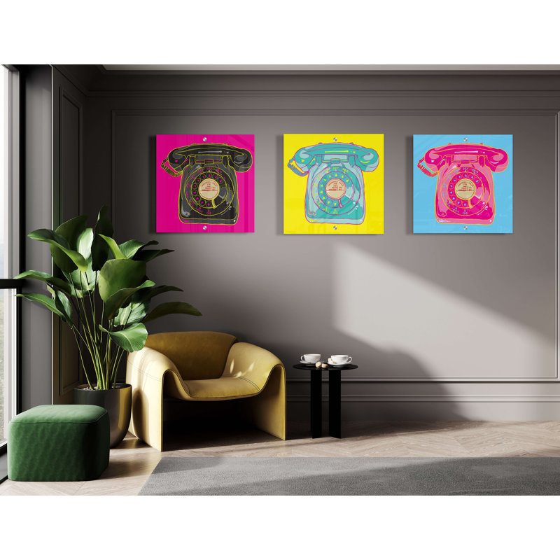 Ensemble de 3 décorations murales pour téléphones