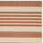 Arneshia Striped Terracotta/ Beige Indoor / Outdoor Area Indoor/Outdoor Area Rug-165246317