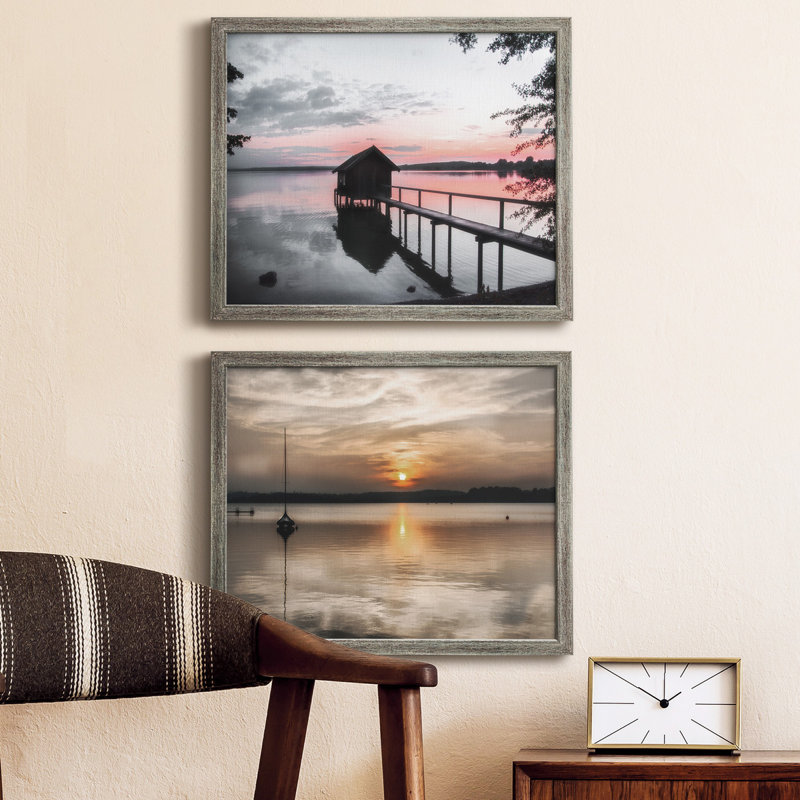 «Sunset» - ensemble de 2 photos encadrées