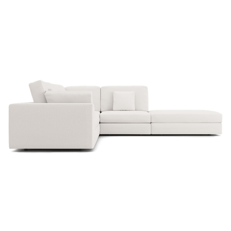 Ensemble de canapé modulaire Perry 02, Tissu craie, Orienté à droite