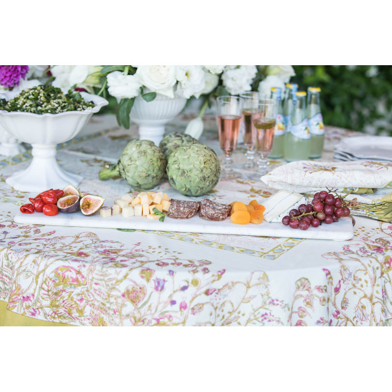 Pepe Marble Cheese Board, 1" H x 6" W x 25" D, White