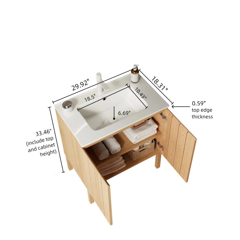 Meuble-lavabo 30 po avec lavabo