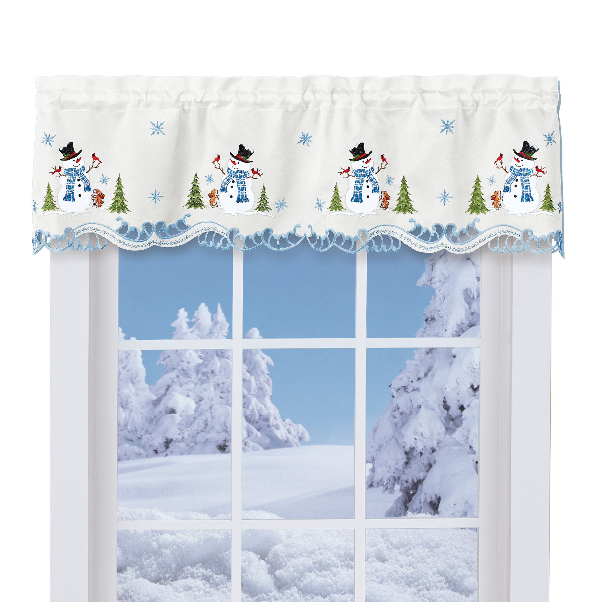 The Holiday Aisle® Jaquetta Tailored 58'' W Window Valance in | Wayfair