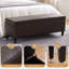 Banc de rangement rembourré en similicuir de 50,3 po Asdrubale-1612692414