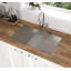Évier de cuisine en acier inoxydable encastrable 33 po x 19 po x 9 po - cuve simple profonde de calibre 16 9 pouces, antirouille et résistant aux rayures