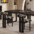 Black White Patterned Casual Creative Dining Chair