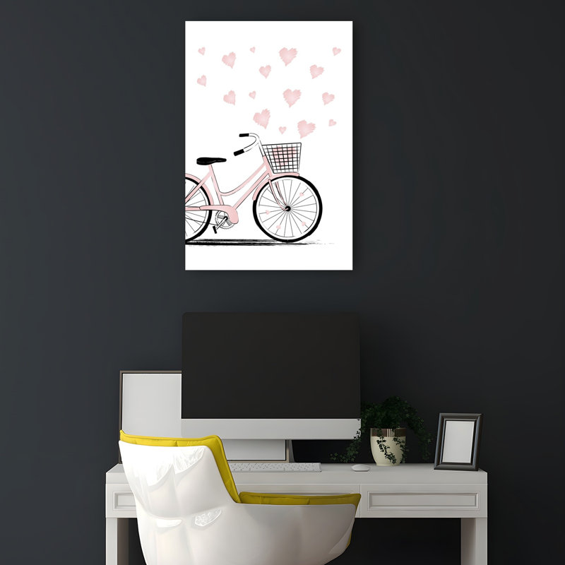 «Sweet Hearts», impression d'art mural minimaliste moderne, 18" H x 12" W