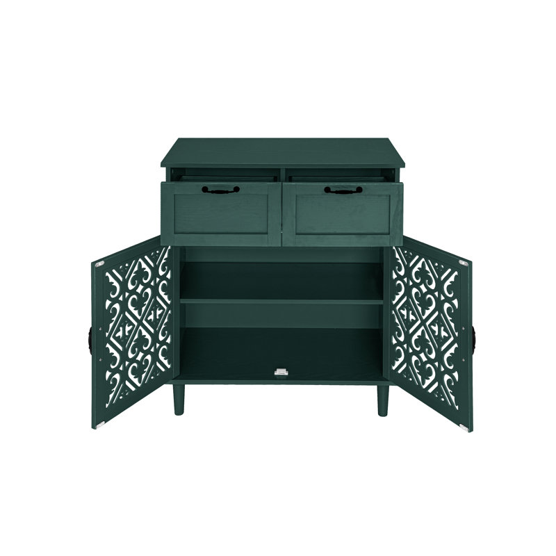 Armoire américaine à 2 portes et 2 tiroirs, convient à la chambre à coucher, au salon et au bureau